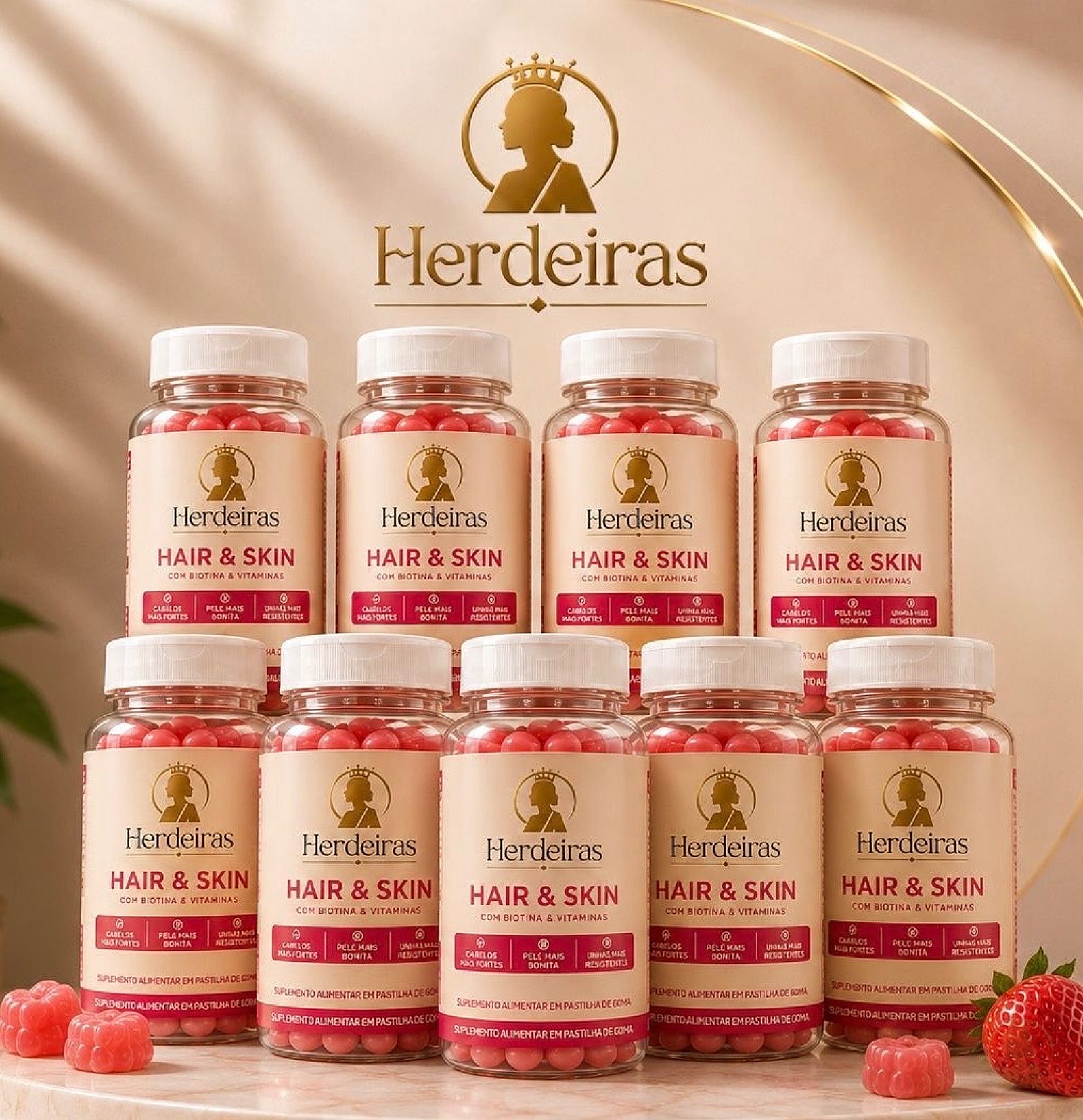 Hair&Skin -  Atacado 10 potes 